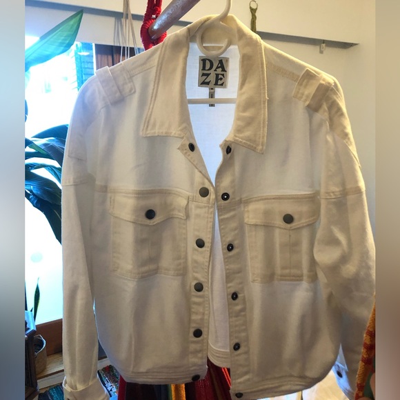 Oversized DAZE jean jacket M - Picture 2 of 4